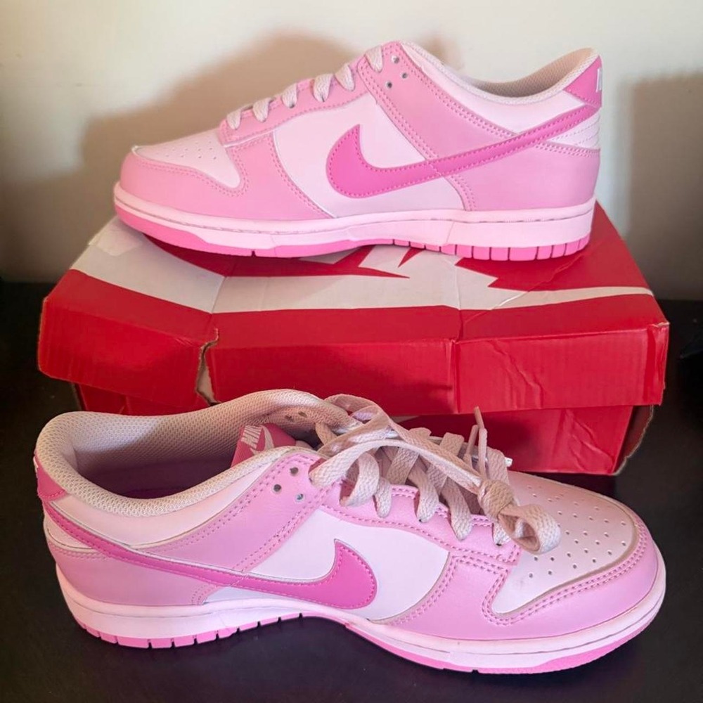 Nike Dunk Low GS Pink Rise Playful Pink Size 7Y Womens 8.5 Sneakers NIB